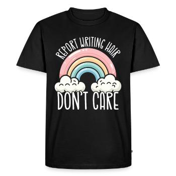 Psychologue scolaire Psychologie scolaire - T-shirt Premium bio Homme - noir - Devant - Nico (187cm)