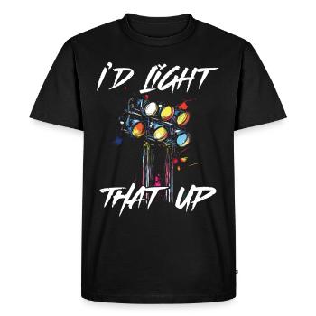 Lighting technician Lighting technician Lighting technology - Men's Premium Organic T-Shirt - black - Front - Nico (187cm)