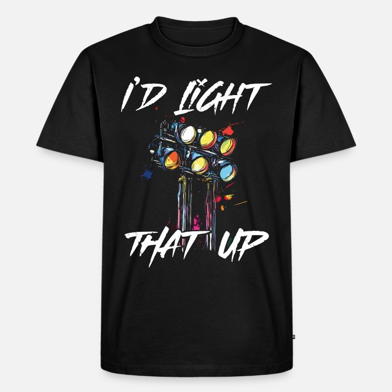 Lichttechniker Beleuchtungstechniker Lichttechnik - Männer Premium Bio T-Shirt - Schwarz