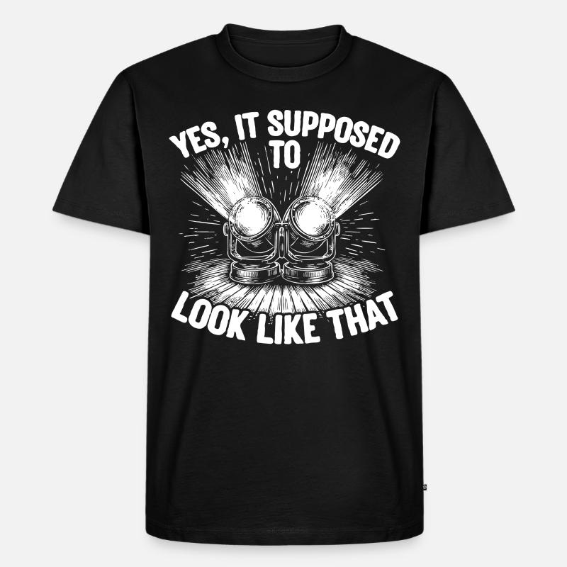 Lichttechniker Beleuchtungstechniker Lichttechnik - Männer Premium Bio T-Shirt - Schwarz