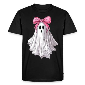 Noeud Coquet Ghost Ghost Spooky - T-shirt Premium bio Homme - noir - Devant - Nico (187cm)