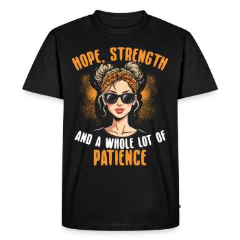 Awareness of Infertility IVF Fertilization - Men's Premium Organic T-Shirt - black - Front - Nico (187cm)