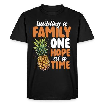 Infertility awareness IVF fertilization - Men's Premium Organic T-Shirt - black - Front - Nico (187cm)