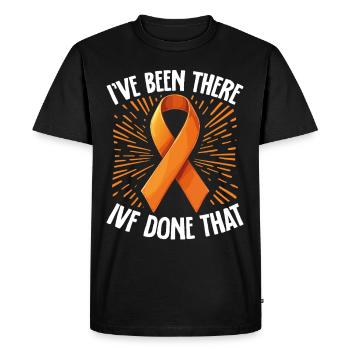 Infertility awareness IVF fertilization - Men's Premium Organic T-Shirt - black - Front - Nico (187cm)