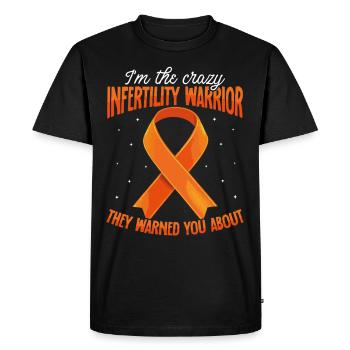 Infertility awareness IVF fertilization - Men's Premium Organic T-Shirt - black - Front - Nico (187cm)