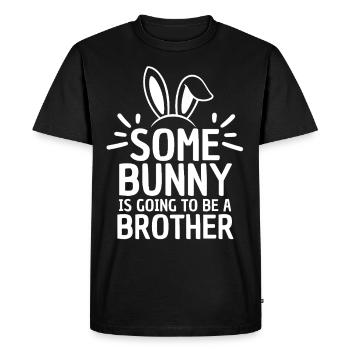 Frère ou sœur design drôle dicton - T-shirt Premium bio Homme - noir - Devant - Nico (187cm)
