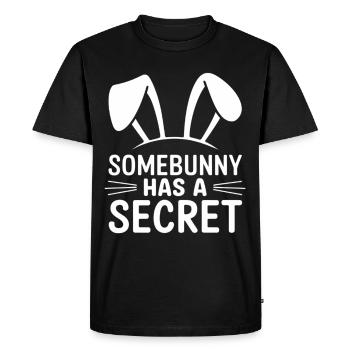 Lapin de Pâques drôle Dicton de Pâques - T-shirt Premium bio Homme - noir - Devant - Nico (187cm)