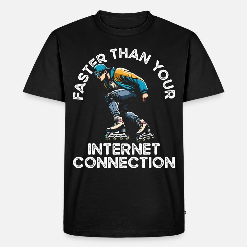 Inline Skating Rollerblading Inline Skates - Männer Premium Bio T-Shirt - Schwarz