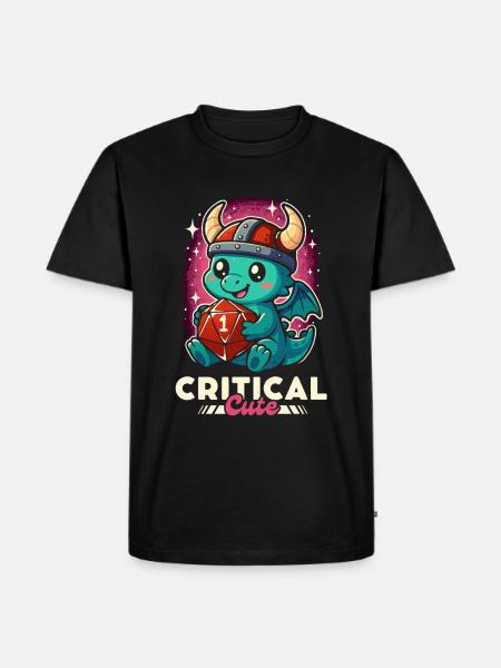 Dragon ds 20 kritisk sød - Herre Premium økologisk T-shirt - sort