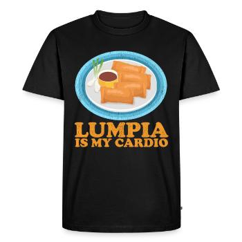 Lumpia Loempia Rouleaux de printemps Cadeaux - T-shirt Premium bio Homme - noir - Devant - Nico (187cm)