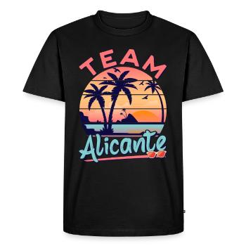 Alicante Holiday Party Outfit Team Alicante - Men's Premium Organic T-Shirt - black - Front - Nico (187cm)