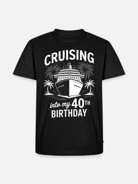 Croisière 40e anniversaire - T-shirt Premium bio Homme - noir