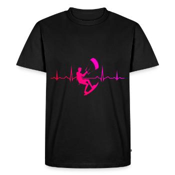 Kitesurf Kite Kitesurfing Kitesurfing Men - Men's Premium Organic T-Shirt - black - Front - Nico (187cm)
