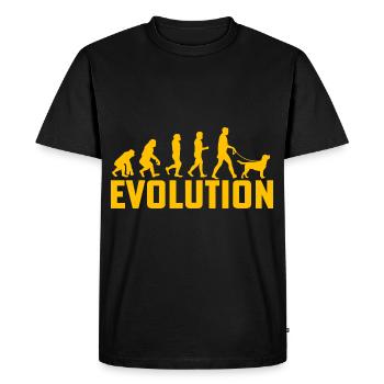 Labrador Evolution - Men's Premium Organic T-Shirt - black - Front - Nico (187cm)