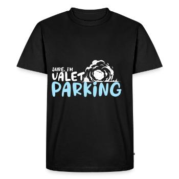 Bien sûr, je suis un garde forestier de la réception de l’hôtel - T-shirt Premium bio Homme - noir - Devant - Nico (187cm)