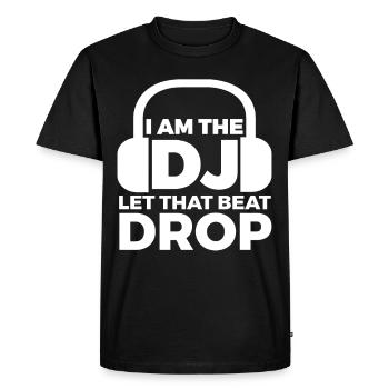 Cadeau DJ pour Disc Jockey Idée Cadeau - T-shirt Premium bio Homme - noir - Devant - Nico (187cm)