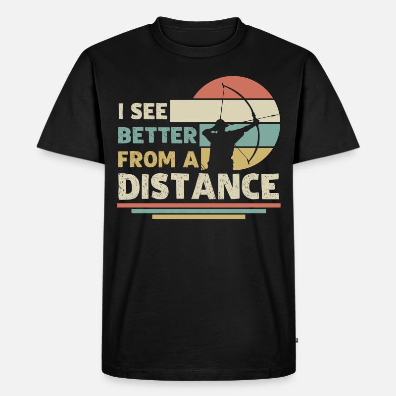 Langbogen 3D Bogensport Bogenschießen - Männer Premium Bio T-Shirt - Schwarz
