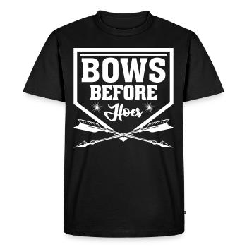 Longbow Archer 3D Archery - Men's Premium Organic T-Shirt - black - Front - Nico (187cm)