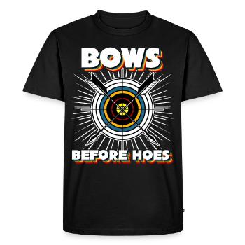 Longbow Archer 3D Archery - Men's Premium Organic T-Shirt - black - Front - Nico (187cm)