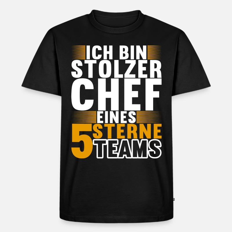 Abteilungsleiter Chef - Männer Premium Bio T-Shirt - Schwarz