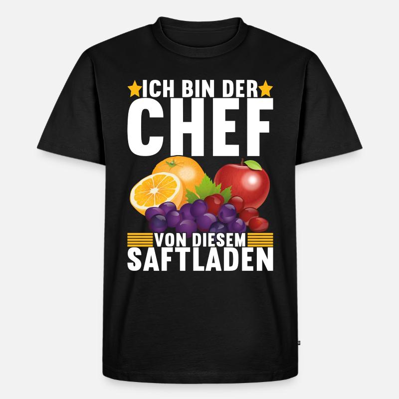Abteilungsleiter Chef - Männer Premium Bio T-Shirt - Schwarz