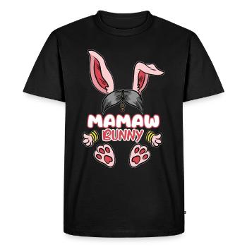Mamaw Indian Grandmother Grandma India Memaw - Men's Premium Organic T-Shirt - black - Front - Nico (187cm)