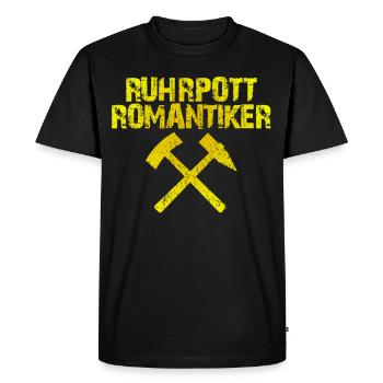 Ruhrpott Romantiker Ruhrgebiet - Männer Premium Bio T-Shirt - Schwarz - Vorne - Nico (187cm)