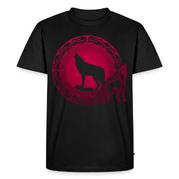 Loups d’Odin Valhalla Odhin - T-shirt Premium bio Homme - noir - Devant - Nico (187cm)