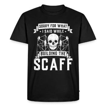 Scaffolding builders - Men's Premium Organic T-Shirt - black - Front - Nico (187cm)