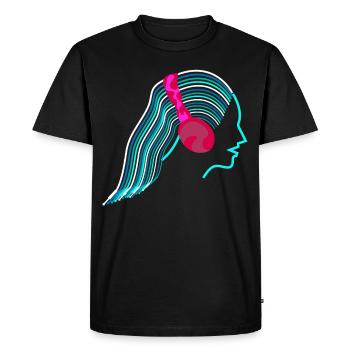 Synthétiseur Fils analogiques Synthétiseurs Synthétiseurs - T-shirt Premium bio Homme - noir - Devant - Nico (187cm)