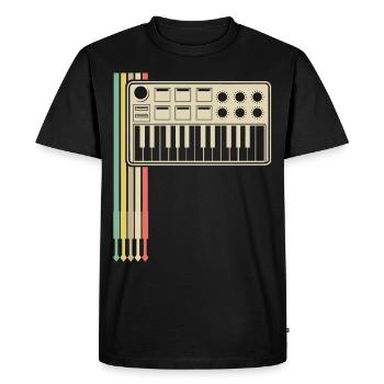 Synthétiseur Synthétiseurs modulaires analogiques - T-shirt Premium bio Homme - noir - Devant - Nico (187cm)