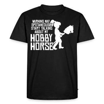 Hobby Horse Girl Disant Hobby Horse - T-shirt Premium bio Homme - noir - Devant - Nico (187cm)