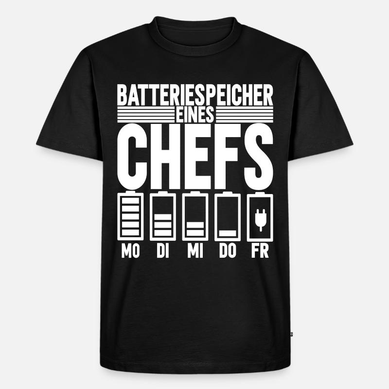 Abteilungsleiter Chef - Männer Premium Bio T-Shirt - Schwarz