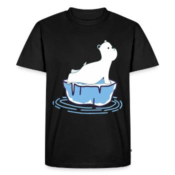 Yoga Ours polaire - T-shirt Premium bio Homme - noir - Devant - Nico (187cm)