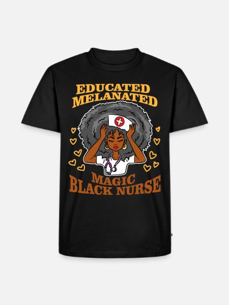 Educated Melanierte magical black - Men's Premium Organic T-Shirt - black
