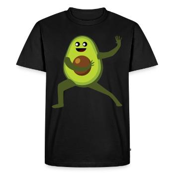 Qigong Qi Gong Avocat Chigong - T-shirt Premium bio Homme - noir - Devant - Nico (187cm)