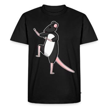 Qigong Qi Gong Souris Chigong - T-shirt Premium bio Homme - noir - Devant - Nico (187cm)