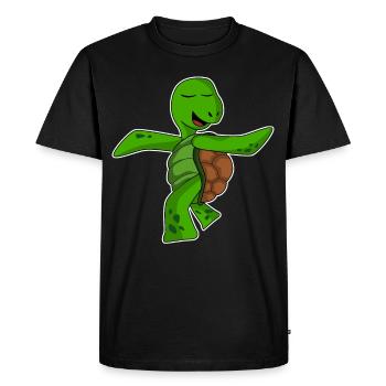 Qigong Qi Gong Tortue - T-shirt Premium bio Homme - noir - Devant - Nico (187cm)