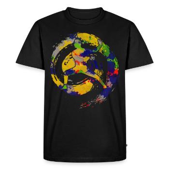 Qigong Qi Gong Karaté Chigong - T-shirt Premium bio Homme - noir - Devant - Nico (187cm)
