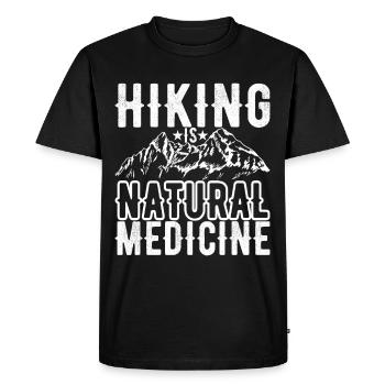 Randonnée Alpinisme Alpinistes - T-shirt Premium bio Homme - noir - Devant - Nico (187cm)