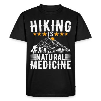 Randonnée Alpinisme Alpinistes - T-shirt Premium bio Homme - noir - Devant - Nico (187cm)