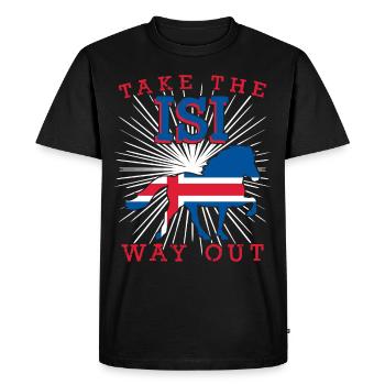 Icelandic Horse Icelandic Riding Icelandic Horses - Men's Premium Organic T-Shirt - black - Front - Nico (187cm)