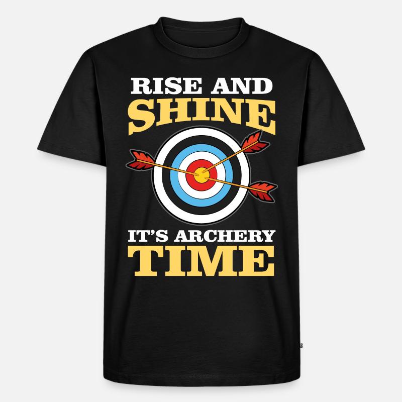 Bogenschiessen - Männer Premium Bio T-Shirt - Schwarz