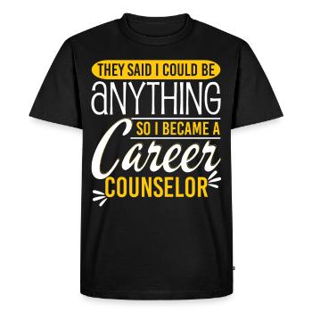 I Became A Career Counselor - Men's Premium Organic T-Shirt - black - Front - Nico (187cm)