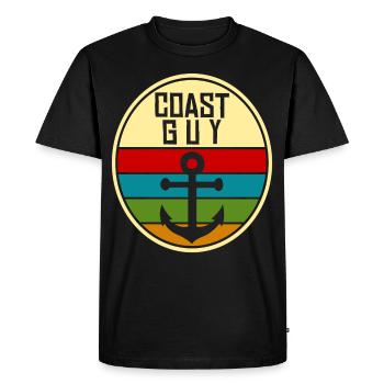 Rostock Flensburg Grömitz Kiel Lübeck - Men's Premium Organic T-Shirt - black - Front - Nico (187cm)