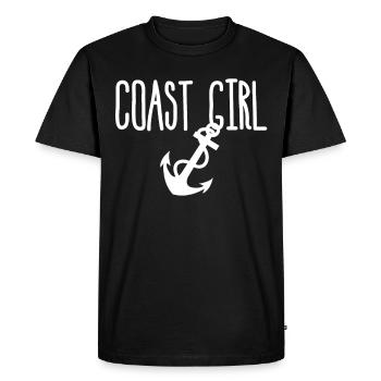 Rostock Flensburg Lübeck Grömitz Kiel - Men's Premium Organic T-Shirt - black - Front - Nico (187cm)