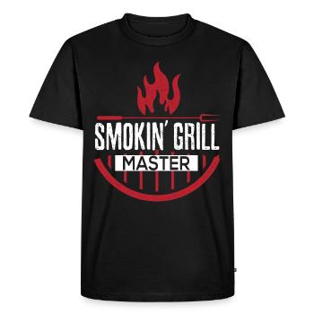 Smokin Grilling Master BBQ Tools - Men's Premium Organic T-Shirt - black - Front - Nico (187cm)
