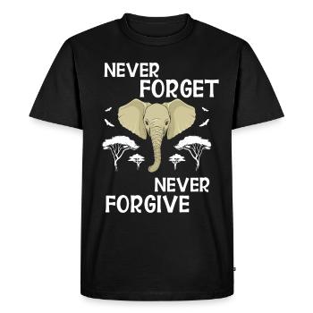 Cadeau d’éléphant pour Proboscis Africa Wilderness Zoo - T-shirt Premium bio Homme - noir - Devant - Nico (187cm)