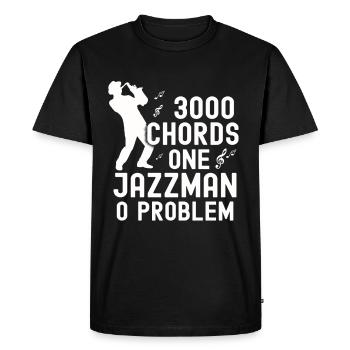 Jazz Music Blues Saxophone Blues Gift Jazz Club - Men's Premium Organic T-Shirt - black - Front - Nico (187cm)
