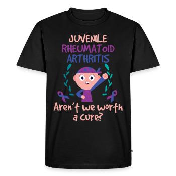 Arthritis Worth A Cure - Men's Premium Organic T-Shirt - black - Front - Nico (187cm)
